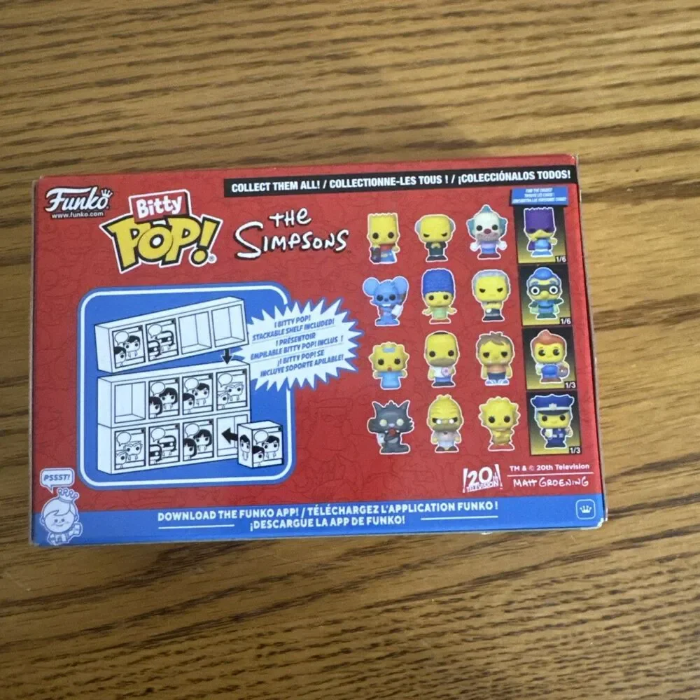 ​Funko Bitty Pop! The Simpsons 4-Pack - Scratchy, Grampa, Lisa & Chief Wiggum...